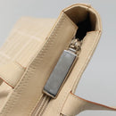 Salvatore Ferragamo Shoulder Bag Canvas Beige Silver Auth bs25144-10