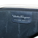 Salvatore Ferragamo Shoulder Bag Canvas Beige Silver Auth bs25144-12