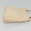 Salvatore Ferragamo Shoulder Bag Canvas Beige Silver Auth bs25144-4