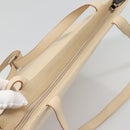 Salvatore Ferragamo Shoulder Bag Canvas Beige Silver Auth bs25144-6