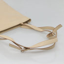 Salvatore Ferragamo Shoulder Bag Canvas Beige Silver Auth bs25144-7