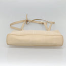 Salvatore Ferragamo Shoulder Bag Canvas Beige Silver Auth bs25144-5