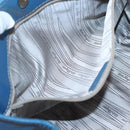 Salvatore Ferragamo Gancini Shoulder Bag Leather Blue Silver Auth bs25145-20