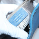 Salvatore Ferragamo Gancini Shoulder Bag Leather Blue Silver Auth bs25145-12