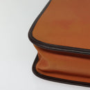 BURBERRY Hand Bag Nylon 2way Brown Silver Auth bs25146-9