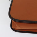 BURBERRY Hand Bag Nylon 2way Brown Silver Auth bs25146-15