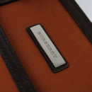 BURBERRY Hand Bag Nylon 2way Brown Silver Auth bs25146-10
