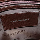 BURBERRY Shoulder Bag Canvas Brown Silver Auth bs25147-18