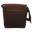 BURBERRY Shoulder Bag Canvas Brown Silver Auth bs25147-2