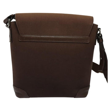 BURBERRY Shoulder Bag Canvas Brown Silver Auth bs25147 - 0