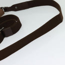 BURBERRY Shoulder Bag Canvas Brown Silver Auth bs25147-7