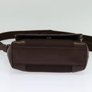 BURBERRY Shoulder Bag Canvas Brown Silver Auth bs25147-5