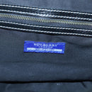 BURBERRY Nova Check Blue Label Hand Bag Wool Black Auth bs25149-17