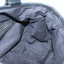 BURBERRY Nova Check Blue Label Hand Bag Wool Black Auth bs25149-18