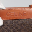 CELINE Macadam Canvas Shoulder Bag PVC Leather Brown Gold Auth bs25160-17