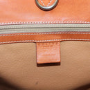 CELINE Macadam Canvas Shoulder Bag PVC Leather Brown Gold Auth bs25160-18