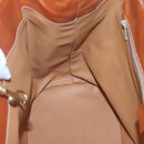 CELINE Macadam Canvas Shoulder Bag PVC Leather Brown Gold Auth bs25160-20