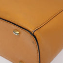 CELINE Hand Bag Leather Orange Auth bs25161-15