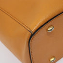 CELINE Hand Bag Leather Orange Auth bs25161-16