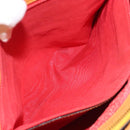 CELINE Hand Bag Leather Orange Auth bs25161-20