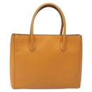 CELINE Hand Bag Leather Orange Auth bs25161-13