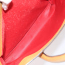 CELINE Hand Bag Leather Orange Auth bs25161-11