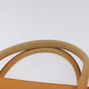 CELINE Hand Bag Leather Orange Auth bs25161-8