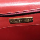 CARTIER Must Line Shoulder Bag Leather Bordeaux Gold Auth bs25166-17