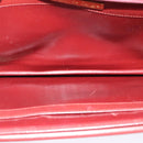 CARTIER Must Line Shoulder Bag Leather Bordeaux Gold Auth bs25166-11