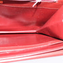 CARTIER Must Line Shoulder Bag Leather Bordeaux Gold Auth bs25166-18