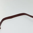 CARTIER Must Line Shoulder Bag Leather Bordeaux Gold Auth bs25166-8