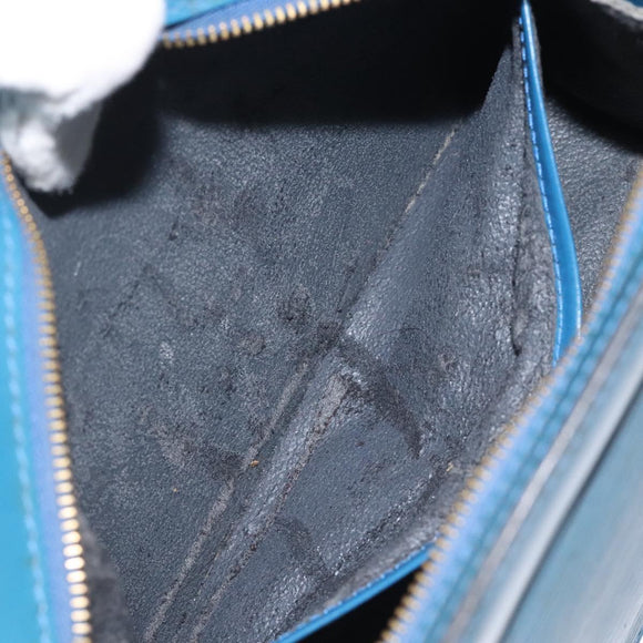 LOUIS VUITTON Epi Trousse Crete Pouch Blue M48405 LV Auth bs25169