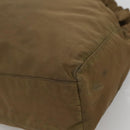 PRADA Shoulder Bag Nylon Khaki Gold Auth bs25176-15