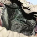 PRADA Shoulder Bag Nylon Khaki Gold Auth bs25176-19