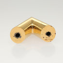 LOUIS VUITTON Essential V Necklace metal Gold MP1465 LV Auth bs25185-4