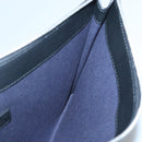 Salvatore Ferragamo Clutch Bag Leather Black Silver Auth bs25187-17