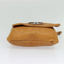 CHANEL Chain Shoulder Bag Leather Brown Silver CC Auth bs25207-5