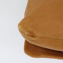 CHANEL Chain Shoulder Bag Leather Brown Silver CC Auth bs25207-15