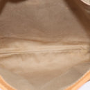 CHANEL Chain Shoulder Bag Leather Brown Silver CC Auth bs25207-11