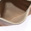 CHANEL Chain Shoulder Bag Leather Brown Silver CC Auth bs25207-23