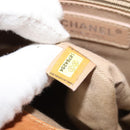 CHANEL Chain Shoulder Bag Leather Brown Silver CC Auth bs25207-12