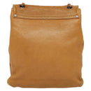 CHANEL Chain Shoulder Bag Leather Brown Silver CC Auth bs25207-2