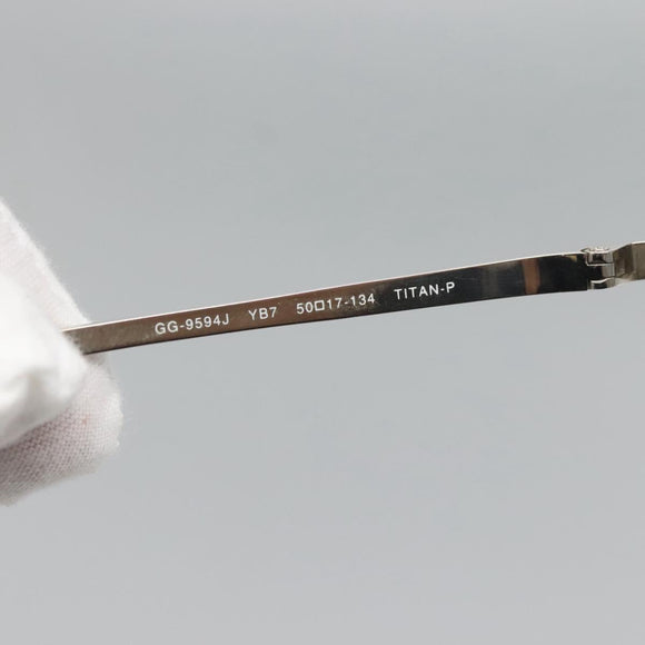 GUCCI Glasses plastic White Auth bs25215