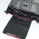 Christian Louboutin Backpack Leather Black Silver Auth bs25217-10