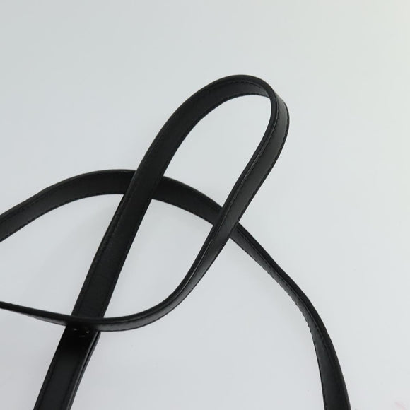 Christian Louboutin Backpack Leather Black Silver Auth bs25217