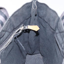 HERMES Fourre Tout PM Hand Bag Canvas Black Gray Silver Auth bs25218-18