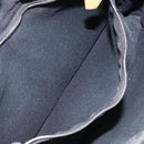 HERMES Fourre Tout PM Hand Bag Canvas Black Gray Silver Auth bs25218-11