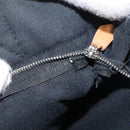 HERMES Fourre Tout PM Hand Bag Canvas Black Gray Silver Auth bs25218-12