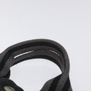 HERMES Fourre Tout PM Hand Bag Canvas Black Gray Silver Auth bs25218-8