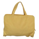 PRADA Hand Bag Nylon Yellow Silver Auth bs25222-2